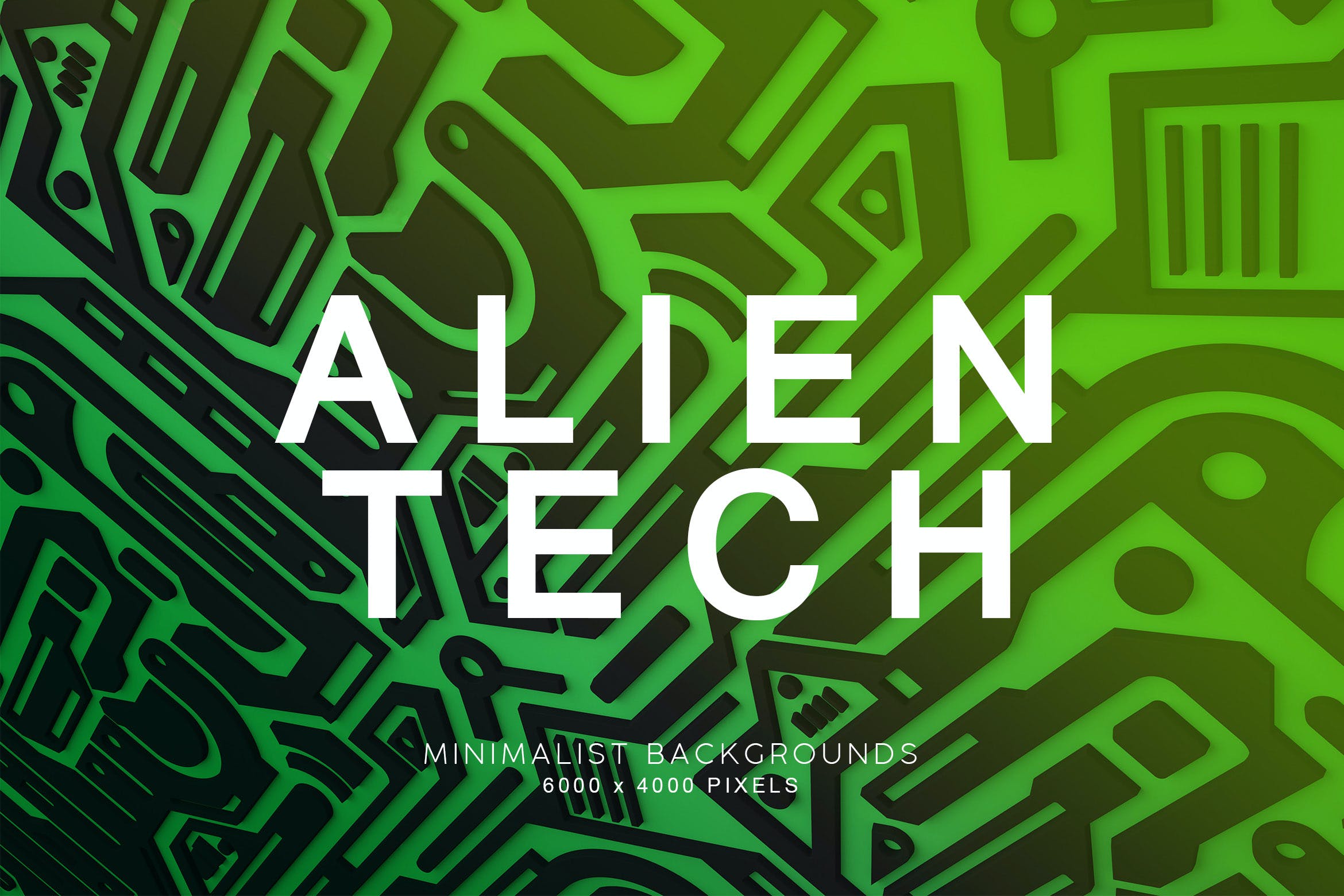 独特创意外星人符号纹理背景素材 Alien Technology Backgrounds