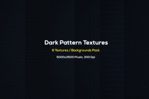 极简基础暗色调系列纹理插图背景 Dark Pattern Textures