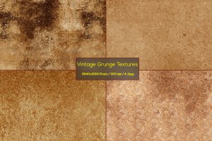 复古泛黄破损纸张纹理背景 Vintage Grunge Textures