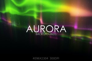 极光灯光背景Aurora Lights Backgrounds