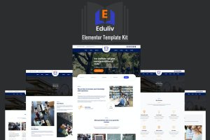 教育/学校/在线课程网站WordPress主题[for Elementor] Eduliv – Education Elementor Template Kit