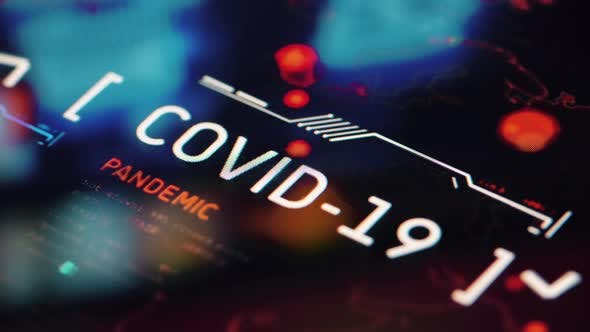 COVID-19冠状病毒大流行背景视频素材v1 COVID-19 Pandemic Background