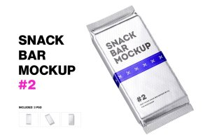 便利店食物套餐长方形外包装设计样机v.2 Snack Bar Package Mockup Set 2