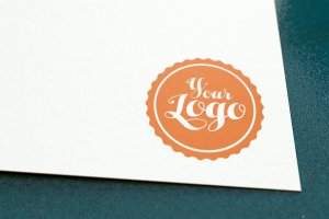 Logo设计印刷效果图样机v001 Paper Logo Mockup 001