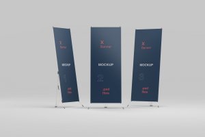多用途商业活动推广易拉宝广告设计模板 Banner Mockup Set