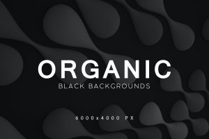 黑灰组合色调极简有机背景v.3 Black Organic Backgrounds 3