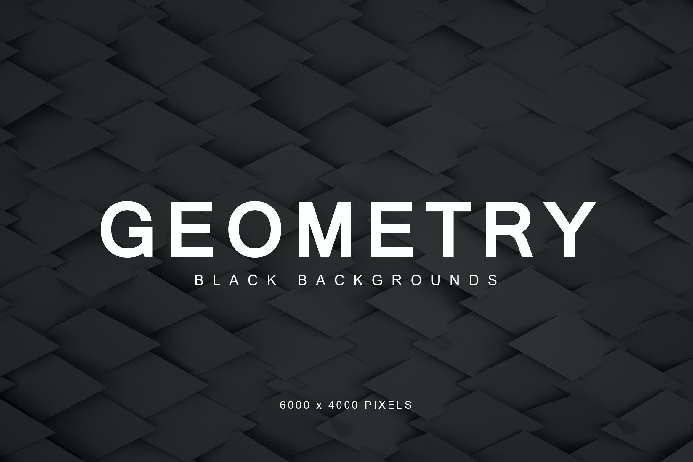 几何系列黑色暗色调背景v 3 Black Geometry Backgrounds 3 设计小咖