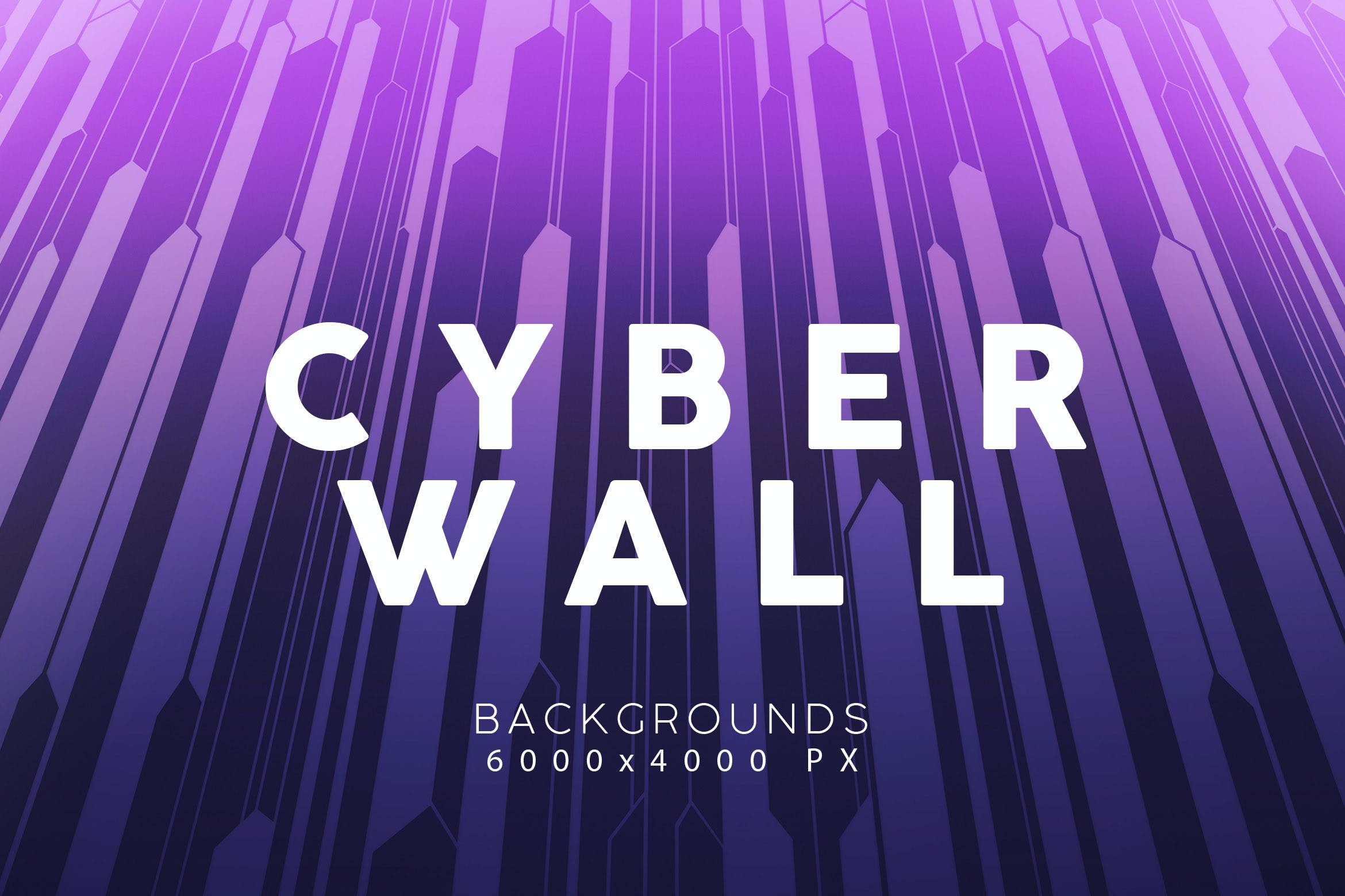 渐变朋克风几何块状元素背景v 3 Cyber Wall Backgrounds 3 设计小咖