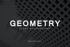 几何系列黑色抽象线条背景v.2 Black Geometry Backgrounds 2
