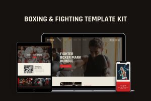 拳击格斗MMA主题网站WP模板[for Elementor] Rumble – Boxing, MMA & Fighting Elementor Template Kit