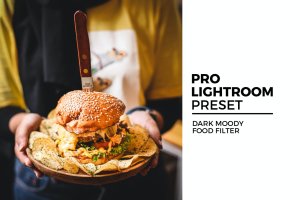 美味多彩食物美食餐厅LR预设滤镜 Dark Moody Food Filter