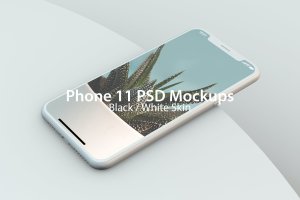 iPhone 11手机屏幕作品展示PSD样机模板 iPhone 11 PSD Mock-ups