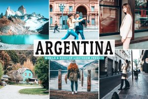 阿根廷城市主题亮色暖色调处理LR预设下载 Argentina Mobile & Desktop Lightroom Presets
