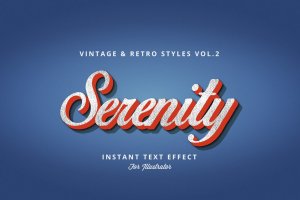 复古风格图形文字样式AI模板Vol.2 Vintage and Retro Styles Vol.2
