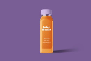 果汁瓶外观包装设计效果图样机模板 Juice Bottle Mockup