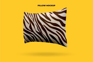 枕头印花图案设计效果图样机模板 Pillow Mockup Template