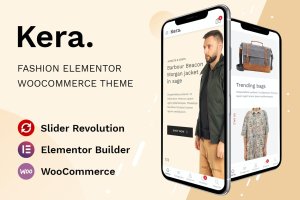 在线电商时尚服饰WooCommerce建站模板 Kera – Fashion Elementor WooCommerce Theme