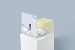 CD光盘&包装盒包装设计效果图样机模板 Plastic CD & Jewel Case Mockups