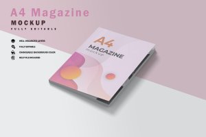 杂志封面设计样机模板素材v7 Closed Magazine Mockup V.7