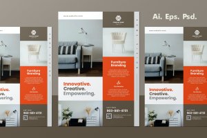 家具商店广告宣传单模板下载 Furniture Store Flyer Design