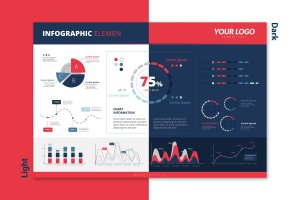 设计师信息图表元素矢量设计素材 Infographic Examples for Designer