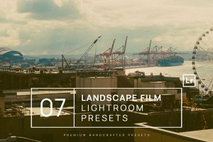 7款低饱和度褪色效果照片后期处理LR预设 7 Landscape Film Lightroom Presets + Mobile
