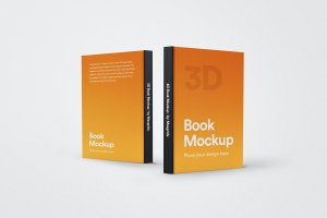 高分辨率的3D图书封面设计样机模板 3D Book Mockup