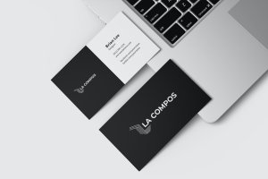 极简设计风格企业名片设计效果图样机模板v3 Minimalist Business Card Mockup V3