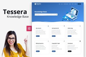 在线图书馆/常见问题解答网站WordPress插件 Tessera – Knowledge Base WordPress Theme