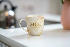 陶瓷马克杯图案/Logo设计效果图样机模板v3 Mug Mockup v3