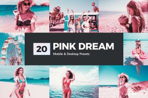 20款红外胶片摄影LR后期调色预设 20 Pink Dream Lightroom Presets and LUTs