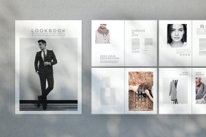 高端服装品牌画册目录设计模板 Fashion Lookbook