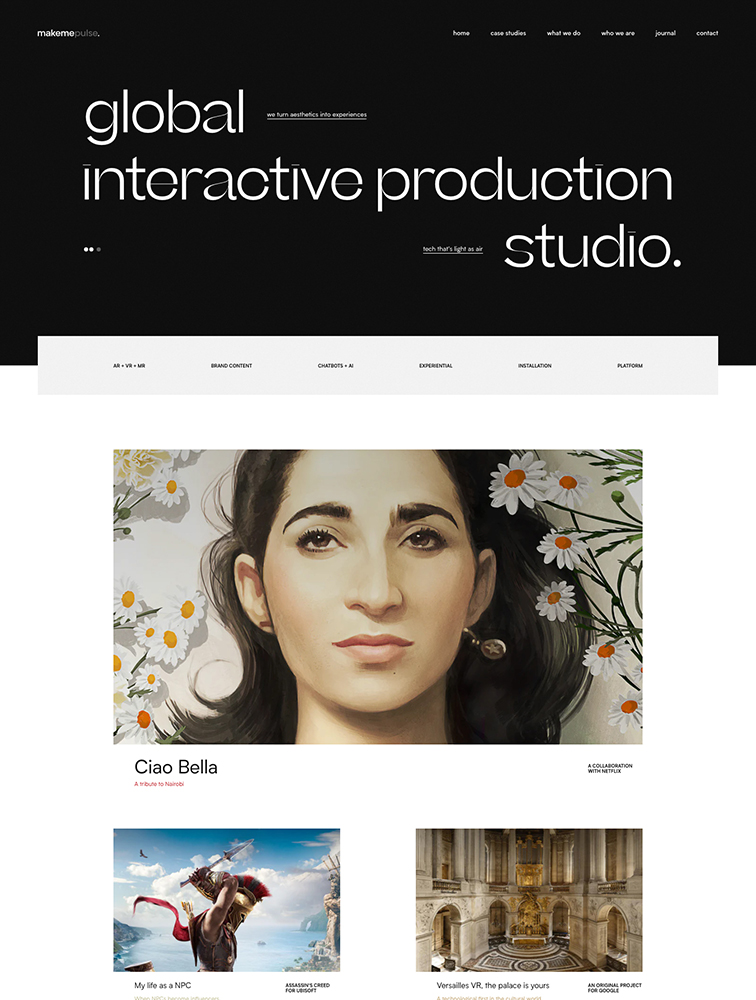 makemepulse创意交互产品设计工作室网站