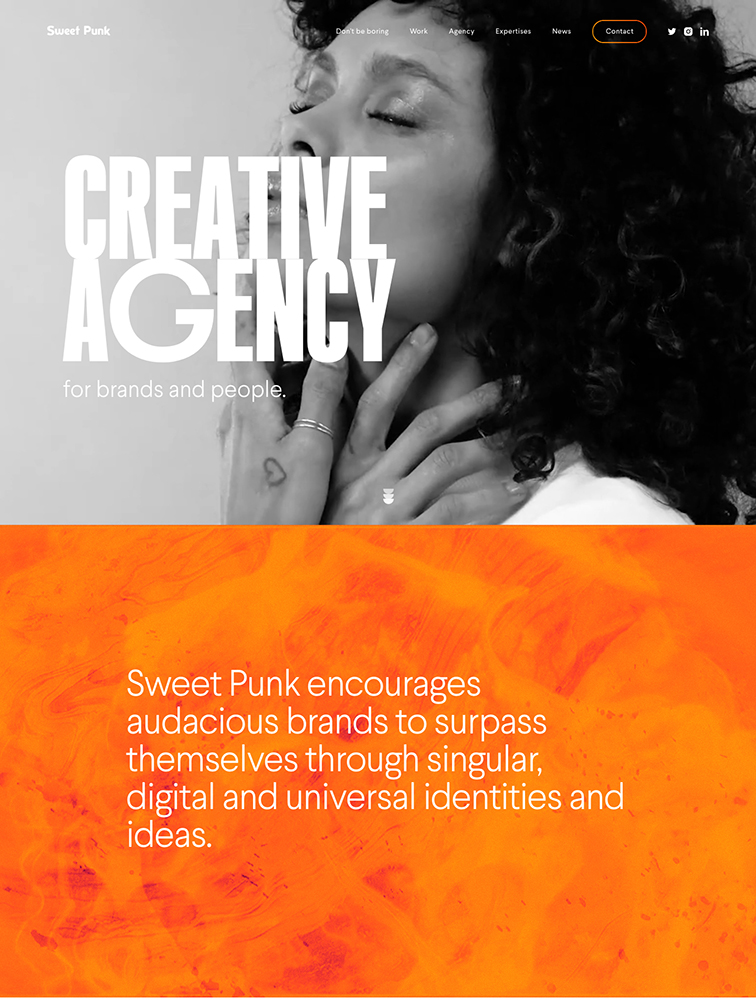 Sweet punk创意品牌设计代理网站