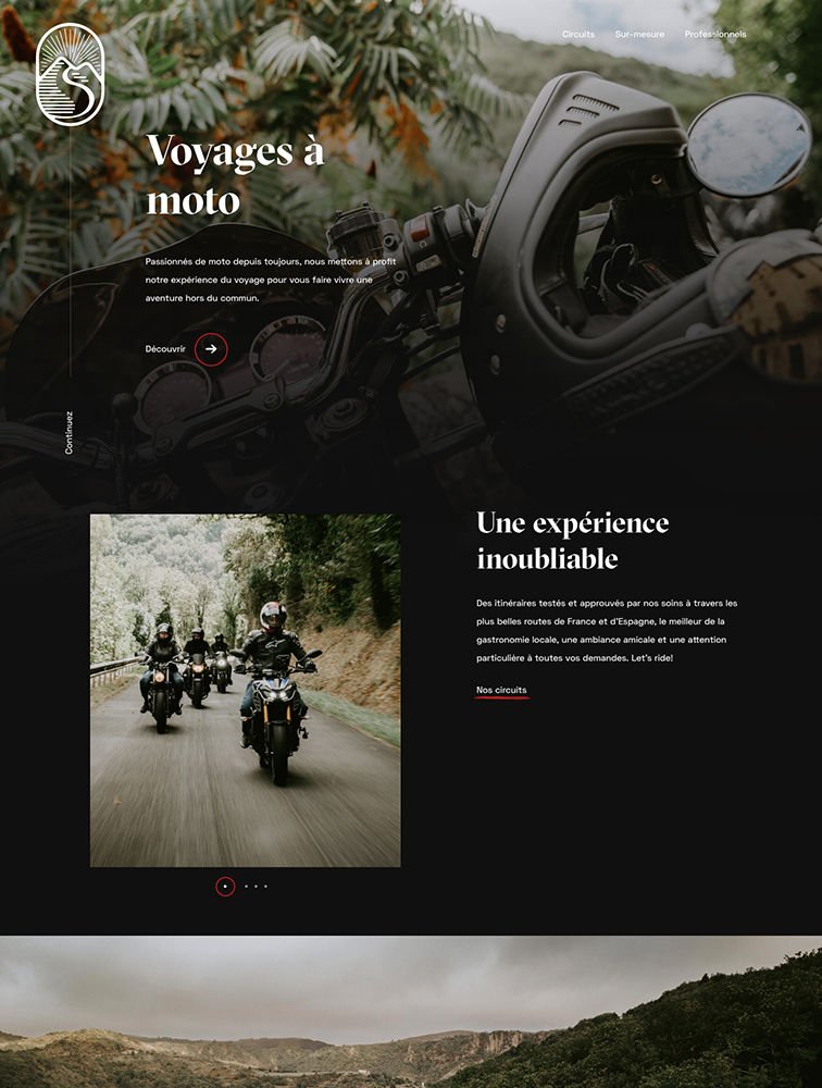 Virages摩托车旅行网站