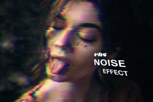 老式故障扭曲噪音噪声光效样式 VHS Noise Photo Effect