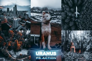 潮流时尚高质感城市风景PS动作 URANUS Photoshop Action