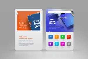 平板电脑演示模板广告设计展示模型 Tablet Presentation Showcase Mockup