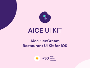 小咖下午茶：冰淇淋电子商店App应用设计iOS UI套件