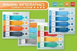 步骤计划信息图表设计矢量素材 Infographics design