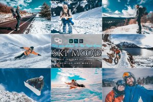 户外滑雪雪景滤镜Lightroom预设模板 Ski Mood Presets For Mobile and Desktop