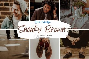 时尚男士摄影Lightroom棕色滤镜预设 Sneaky Brown Lightroom Presets