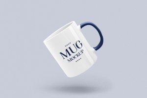 超逼真独特新潮时尚马克杯模型广告设计 Mug Mockup
