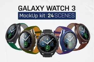 三星Galaxy Watch 3智能手表样机模板 Galaxy Watch 3 Kit