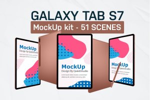 三星Galaxy Tab S7平板电脑样机素材 Galaxy Tab S7 Kit