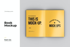 开页杂志效果图展示样机 Spread – Magazine Mockup