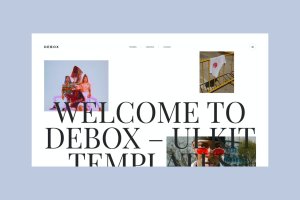 现代时尚极简的网页设计模板 Debox – modern template