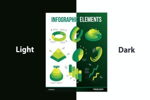 信息图表元素数据可视化/统计矢量图形模板V.62 Infographic Examples for Designer V.62