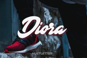 运动风加粗英文手写字体 Diora – Sport Hand Lettering Font