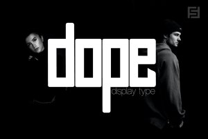 涂料-独特的显示/标志字体 DOPE – Unique Display / Logo Typeface